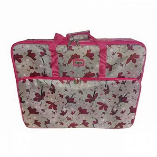 Tutto X-Large Embroidery Project Bag Daisies- Pink