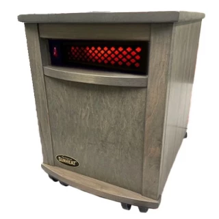 Original SUNHEAT Amish Hand Crafted Infrared Heater - Driftwood Maple