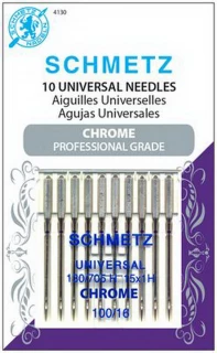 Schmetz Chrome Universal 100/16 Carded 10 Pack