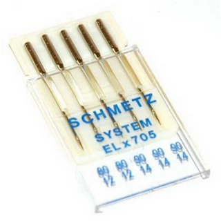 Schmetz ELX Asst 80/90  5/pk