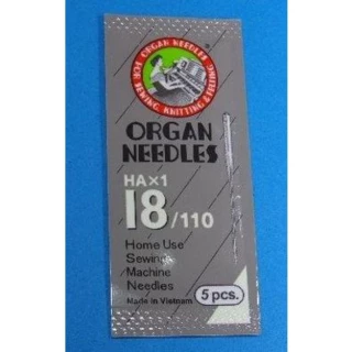 Organ Flat Shank 15x1 s18 5/pk