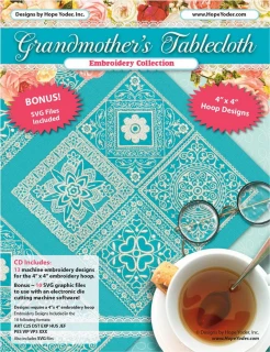 Grandmothers Tablecloth CD w/ SVG - Designs by Hope Yoder