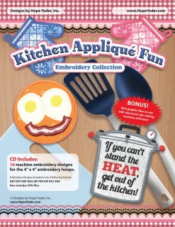 Kitchen Appliqué Fun Embroidery CD w/ SVG - Designs by Hope Yoder