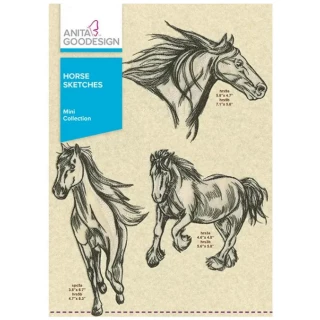 Anita Goodesign Horse Sketches (DC) 111MAGHD