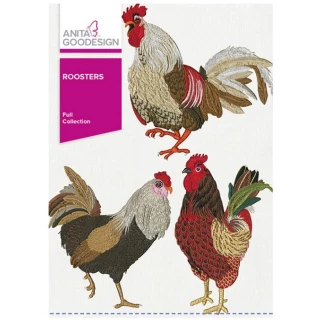 Anita Goodesign Roosters Design Pack 157AGHD