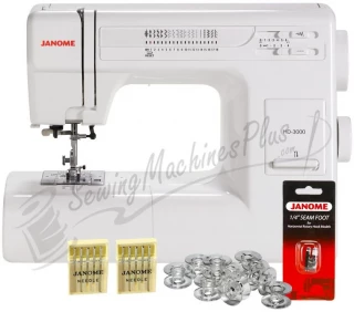 Janome HD3000 Heavy Duty Mechanical Sewing Machine w/ FREE BONUS