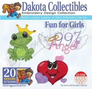 Dakota Collectibles Fun For Girls Embroidery Designs - 970309