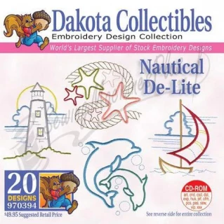 Dakota Collectibles Nautical De-Lite  Embroidery Designs - 970394