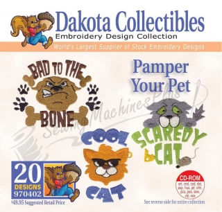 Dakota Collectibles Pamper Your Pet Embroidery Designs - 970402