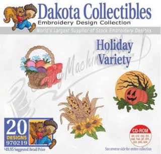 Dakota Collectibles Holiday Variety Embroidery Designs - 970219