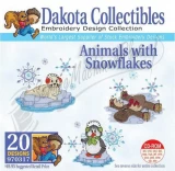 Dakota Collectibles Animals with Snowflakes Embroidery Designs - 970317