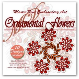 Momo-Dini Embroidery Designs - Ornamental Flowers (0400107)