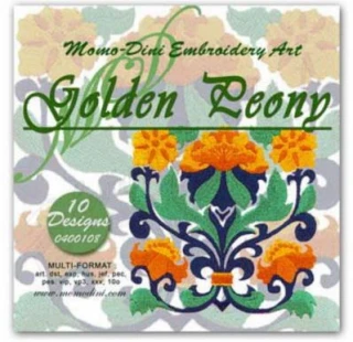 Momo-Dini Embroidery Designs - Golden Peony (0400108)