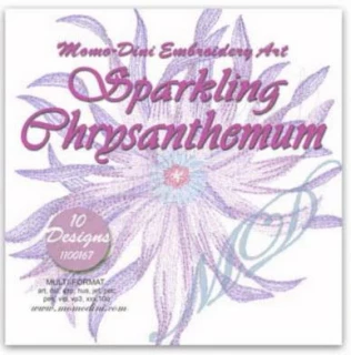 Momo-Dini Embroidery Designs - Sparkling Chrysanthemum (1000166)