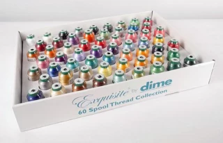 DIME Exquisite Thread Assortment - 60 Pack 1000 Meter Spools