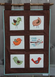 Embroidery Garden Birdie Applique Set