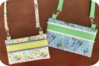 Embroidery Garden Double Zip Organizers