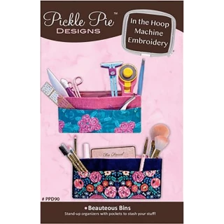 Pickle Pie Designs Beauteous Bins ITH Machine Embroidery CD (PPD91)