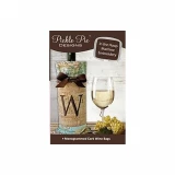 Pickle Pie Designs Monogrammed Cork Wine Bags (PPDB03)