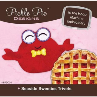 Seaside Sweet Trivet ITH Embroidery Cd