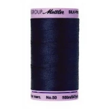 Silk Finish Cotton 50wt 500m 5ct NAVY BOX05