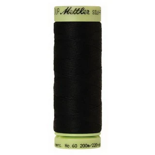 Silk Finish Ctn 60wt 220yd 5ct BLACK BOX05