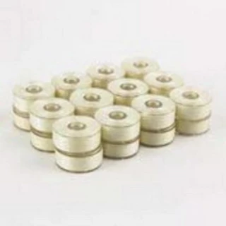 WonderFil DecoBob M Sized Bobbins, Antique White