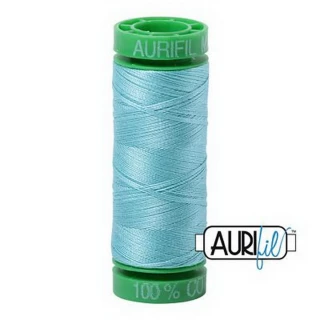 Cotton Mako 40wt 150m Box of 10 LIGHT TURQUOISE