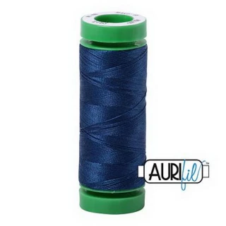 Cotton Mako 40wt 150m Box of 10 MEDIUM DELFT BLUE