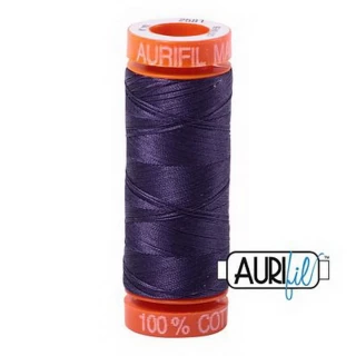 Aurifil Cotton Mako 50wt 200m Pack of 10 DARK DUSTY GRAPE