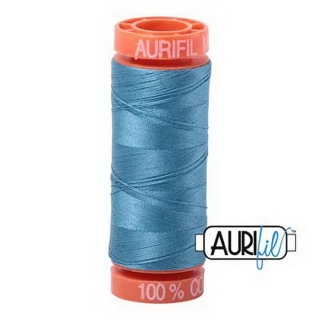 Aurifil Cotton Mako 50wt 200m Pack of 10 TEAL