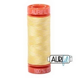 Aurifil Cotton Mako Vari 50wt 200m Pack of 10 LEMON ICE