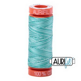 Aurifil Cotton Mako Vari 50wt 200m Pack of 10 SEA MIST