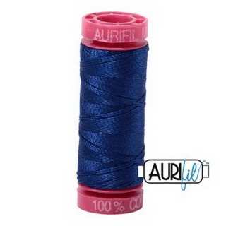 Aurifil Mako 12wt 55yd Dark Delft Blue