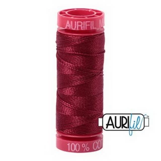 Aurifil Mako 12wt 55yd Dk Carmine Red