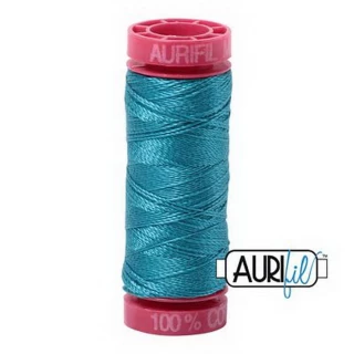 Aurifil Mako 12wt 55yd Medium Turquoise