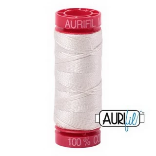 Aurifil Mako 12wt 55yd Silver White