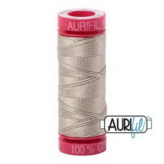 Aurifil Mako 12wt 55yd Stone