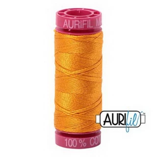 Aurifil Mako 12wt 55yd Yellow Orange