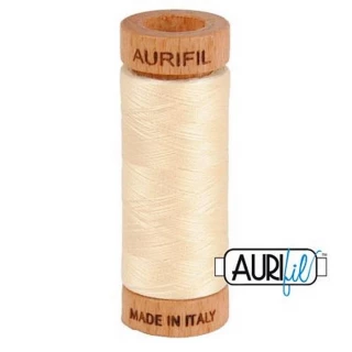 Aurifil Cotton Mako Thread 80wt 280m BUTTER