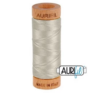 Aurifil Cotton Mako Thread 80wt 280m LIGHT GRAY