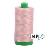 Aurifil Cotton Mako Thread 40wt 1000m Box of 6 ANTIQUE BLUSH