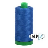 Aurifil Cotton Mako Thread 40wt 1000m Box of 6 DARK COBALT