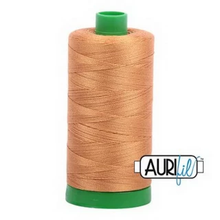 Aurifil Cotton Mako Thread 40wt 1000m Box of 6 GOLDEN TOAST