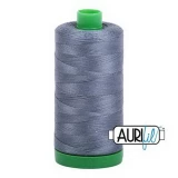 Aurifil Cotton Mako Thread 40wt 1000m Box of 6 GRAY