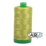 Aurifil Cotton Mako Thread 40wt 1000m Box of 6 LIGHT LEAF GREEN