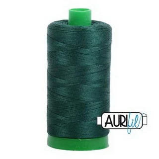 Aurifil Cotton Mako Thread 40wt 1000m Box of 6 MEDIUM SPRUCE