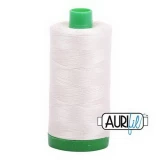 Aurifil Cotton Mako Thread 40wt 1000m Box of 6 SILVER WHITE