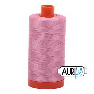 Aurifil Cotton Mako Thread 50wt 1300m Box of 6 ANTIQUE ROSE