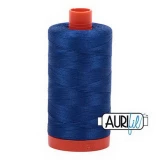 Aurifil Cotton Mako Thread 50wt 1300m Box of 6 DARK COBALT